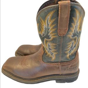 Ariat Sierra Steel Toe Work Boots 10017434 Brown Men's Size 9 D